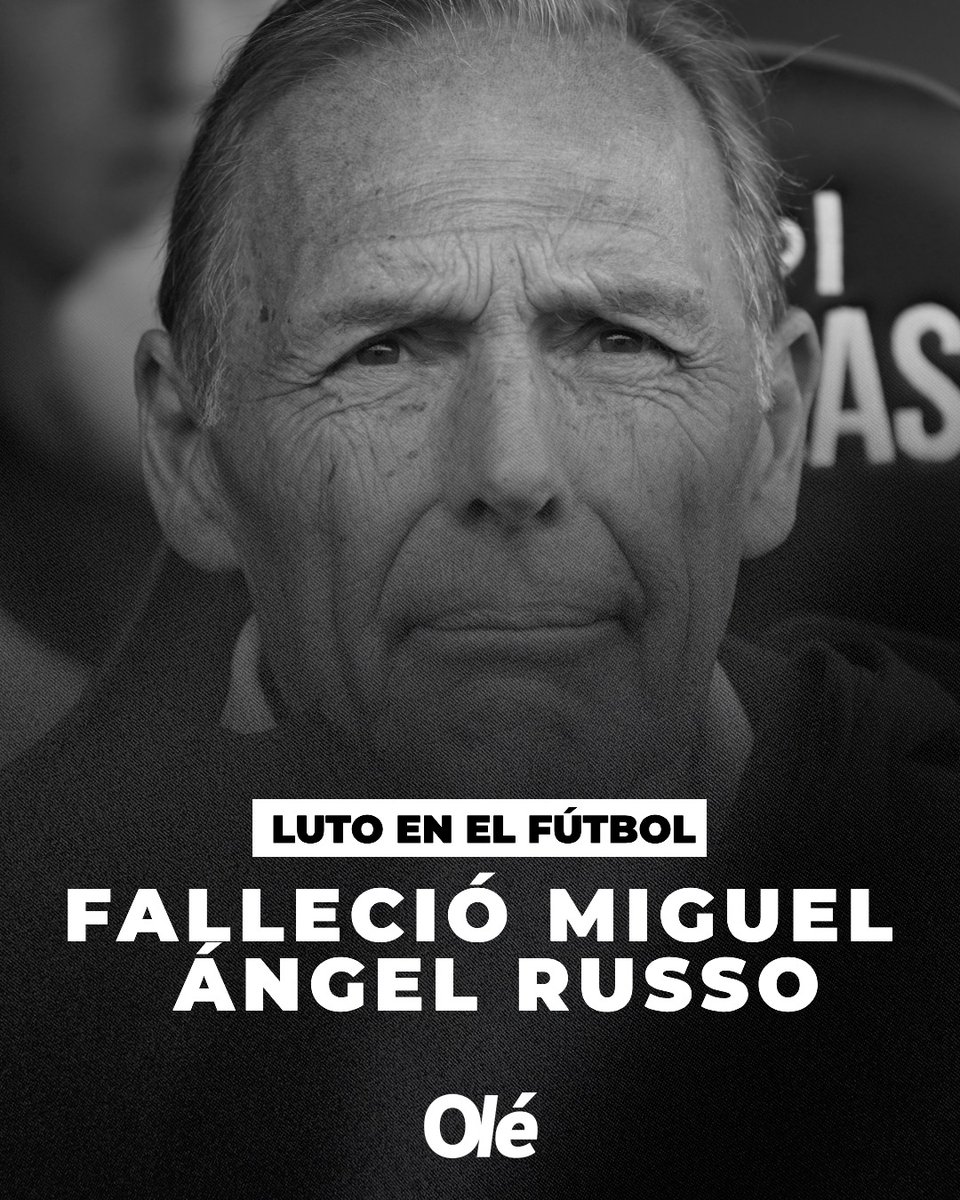 Falleció Miguel Ángel Russo ⚫️

El entrenador de Boca tenía 69 años

🙏 Descansá en paz