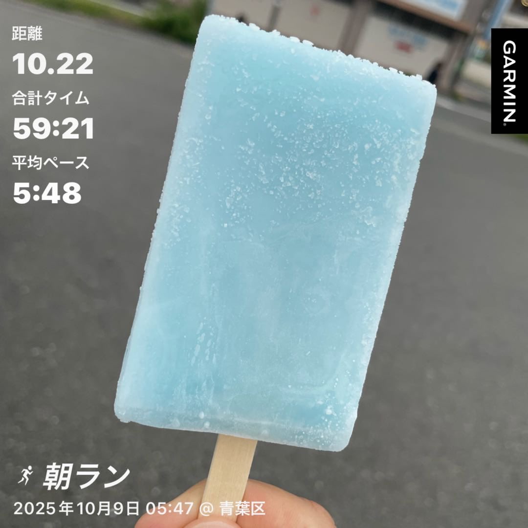 朝ラン
去り行く夏を偲びつつ