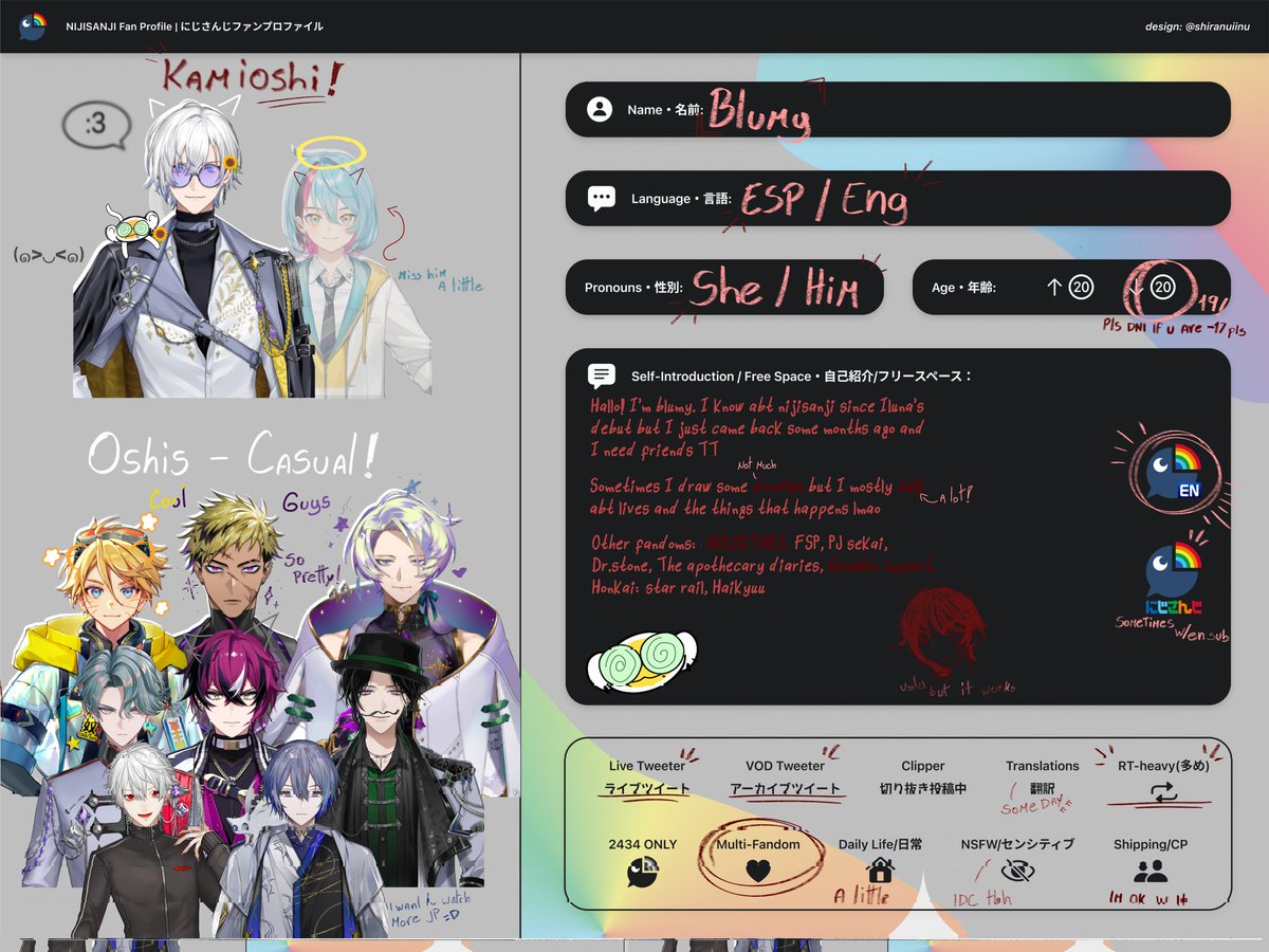 blumymyy's tweet image. Hallo! I&apos;m blumy! I&apos;m looking for niji moots 17+ there&apos;s my CV to be moots lmao

#nijiintro #nijitwt