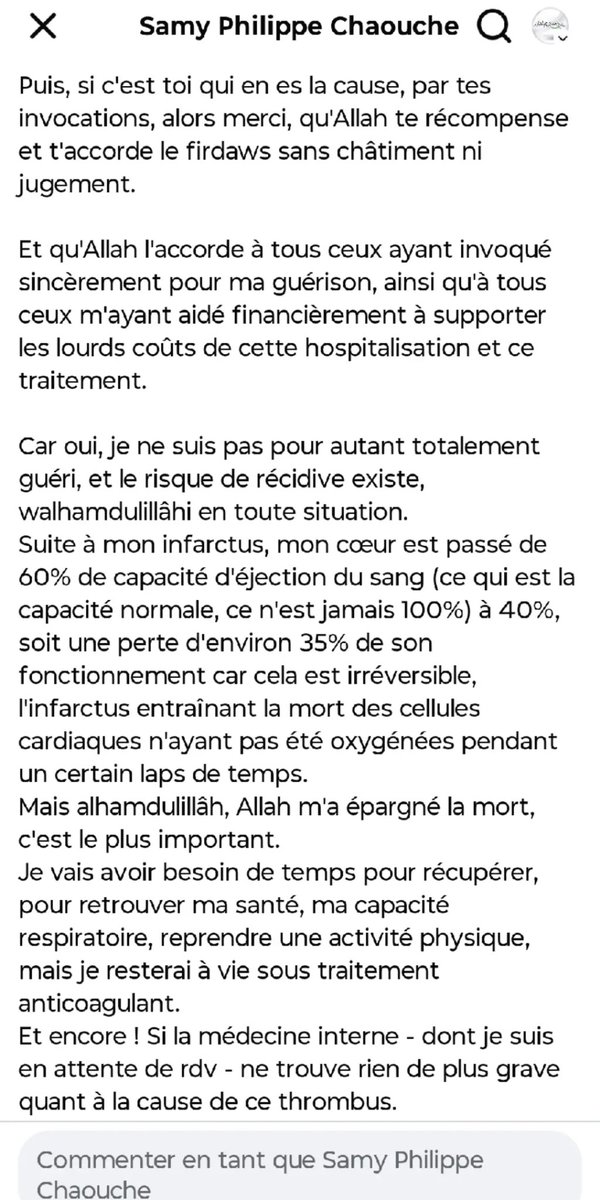 SamyPhilippe's tweet photo. La fin d'une terrible épreuve alhamdulillâh 🤲🏼 https://t.co/0DfX01ZZgj