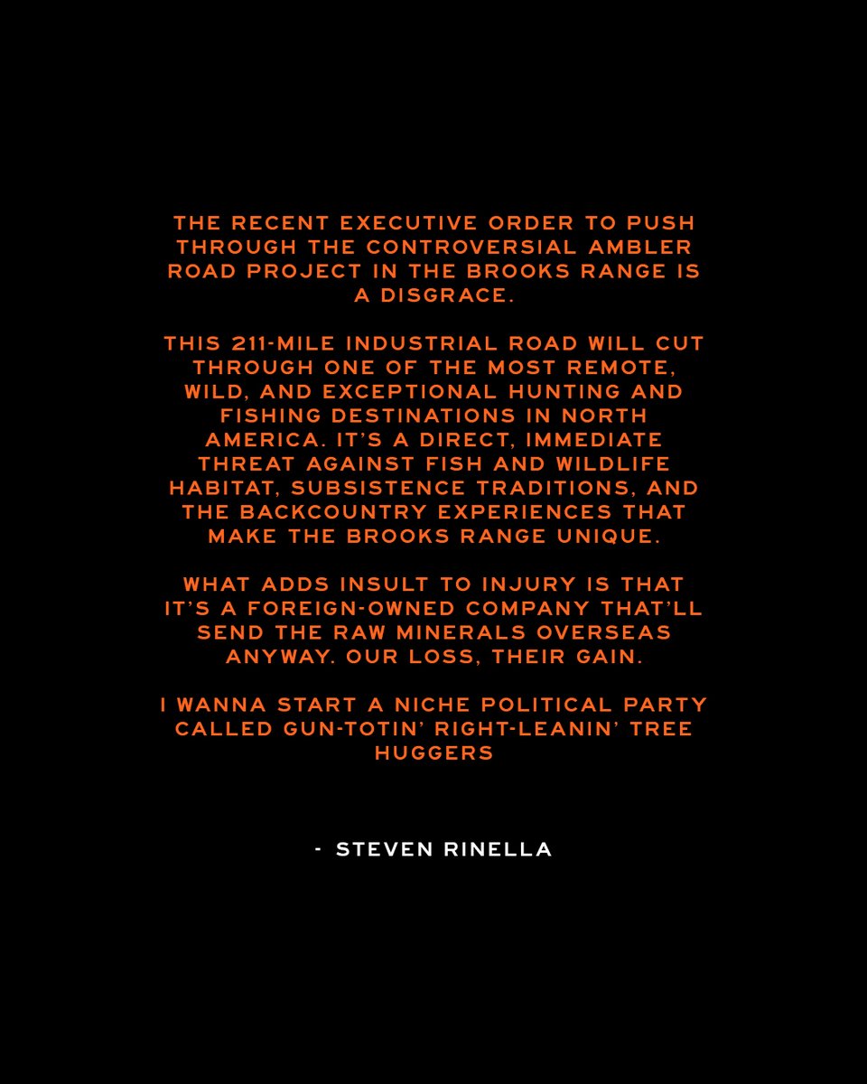A message from our founder, Steven Rinella, on the recent Ambler Road decision.
