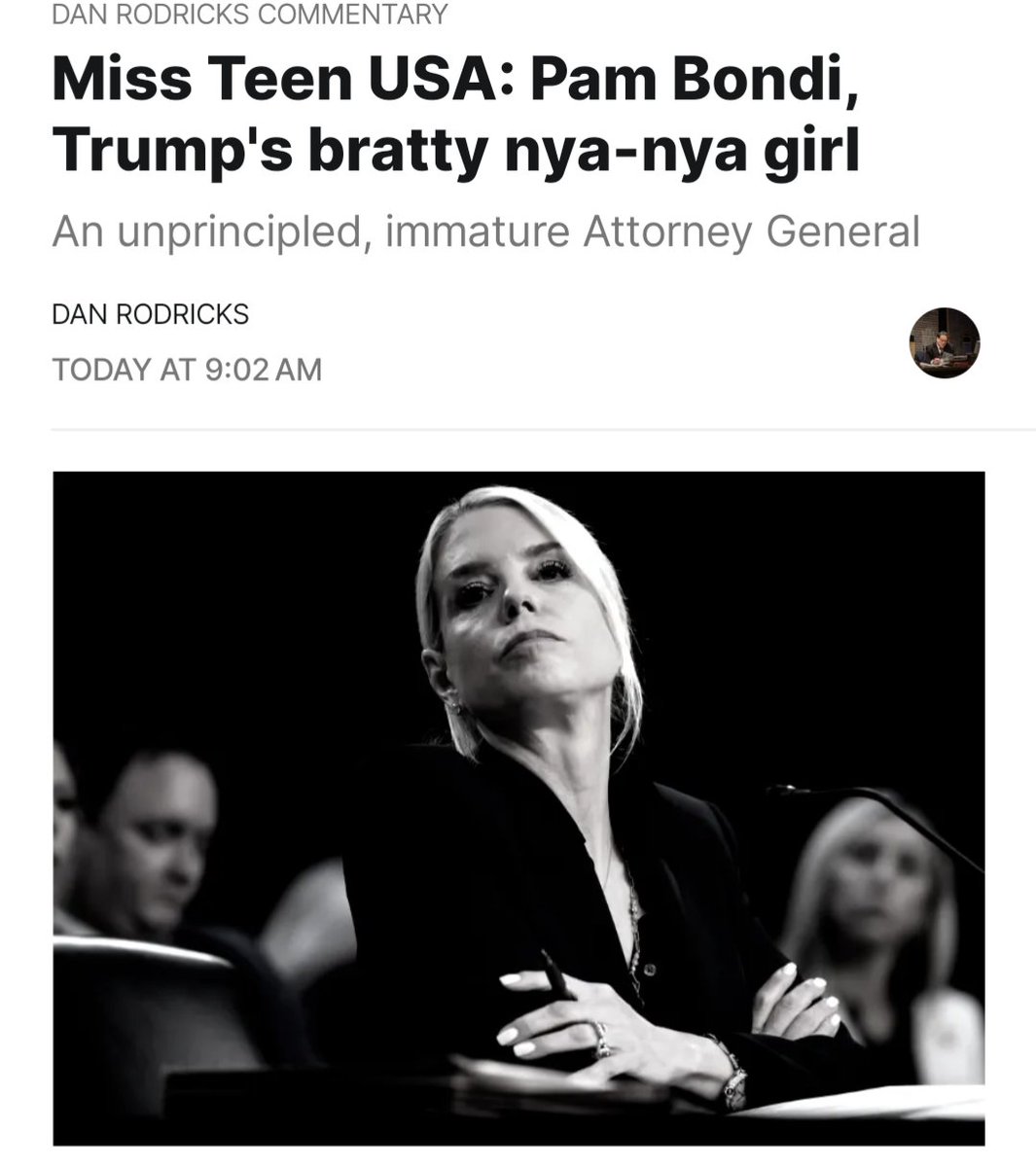 DanRodricks's tweet image. The immature, insolent AG
open.substack.com/pub/danrodrick… @