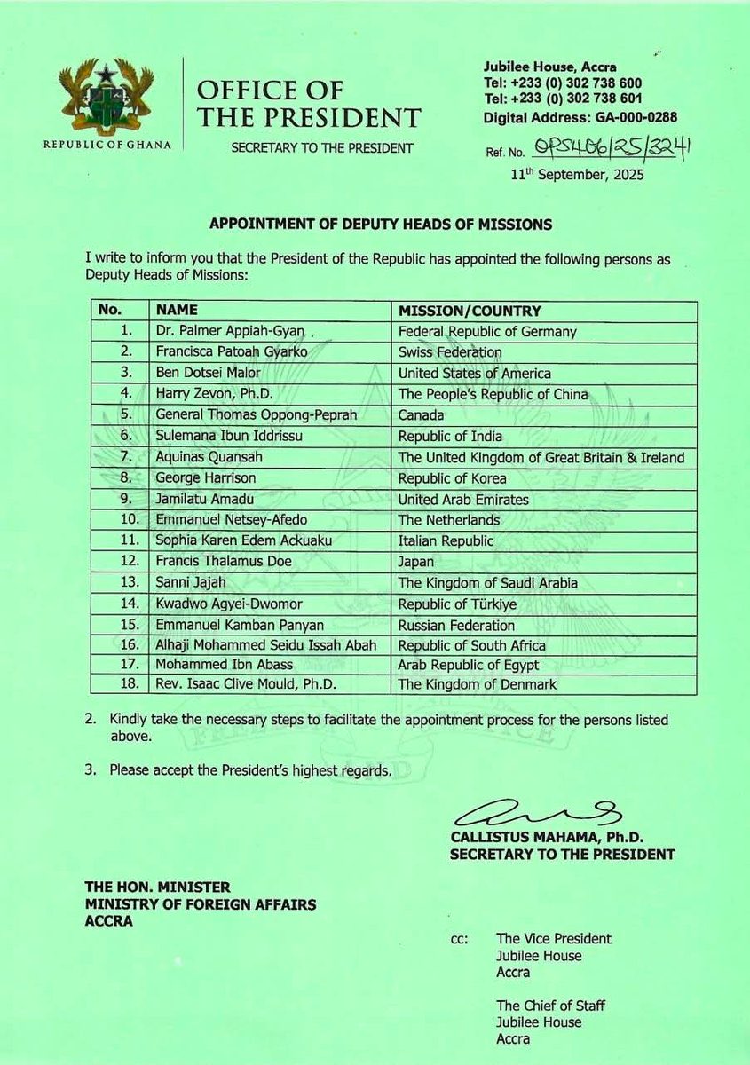 kwadwosheldon's tweet image. A government that vowed to run a “lean government” has now gone ahead to appoint 18 deputy ambassadors to various embassies.
Lean indeed… play on!