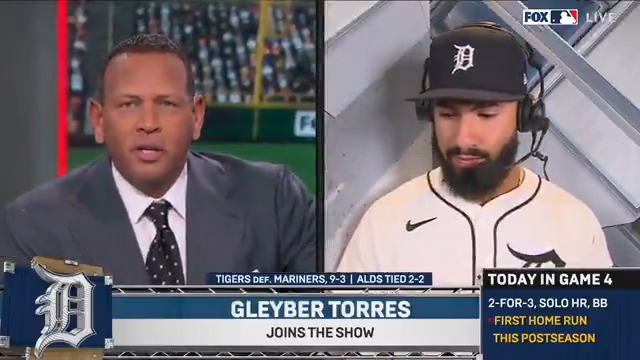 Detroit @Tigers 2B Gleyber Torres joined our show to talk about how they face adversity, and their confidence going into Game 5 with Tarik Skubal on the mound!

@KevinBurkhardt | @AROD | @DavidOrtiz | @Derek 