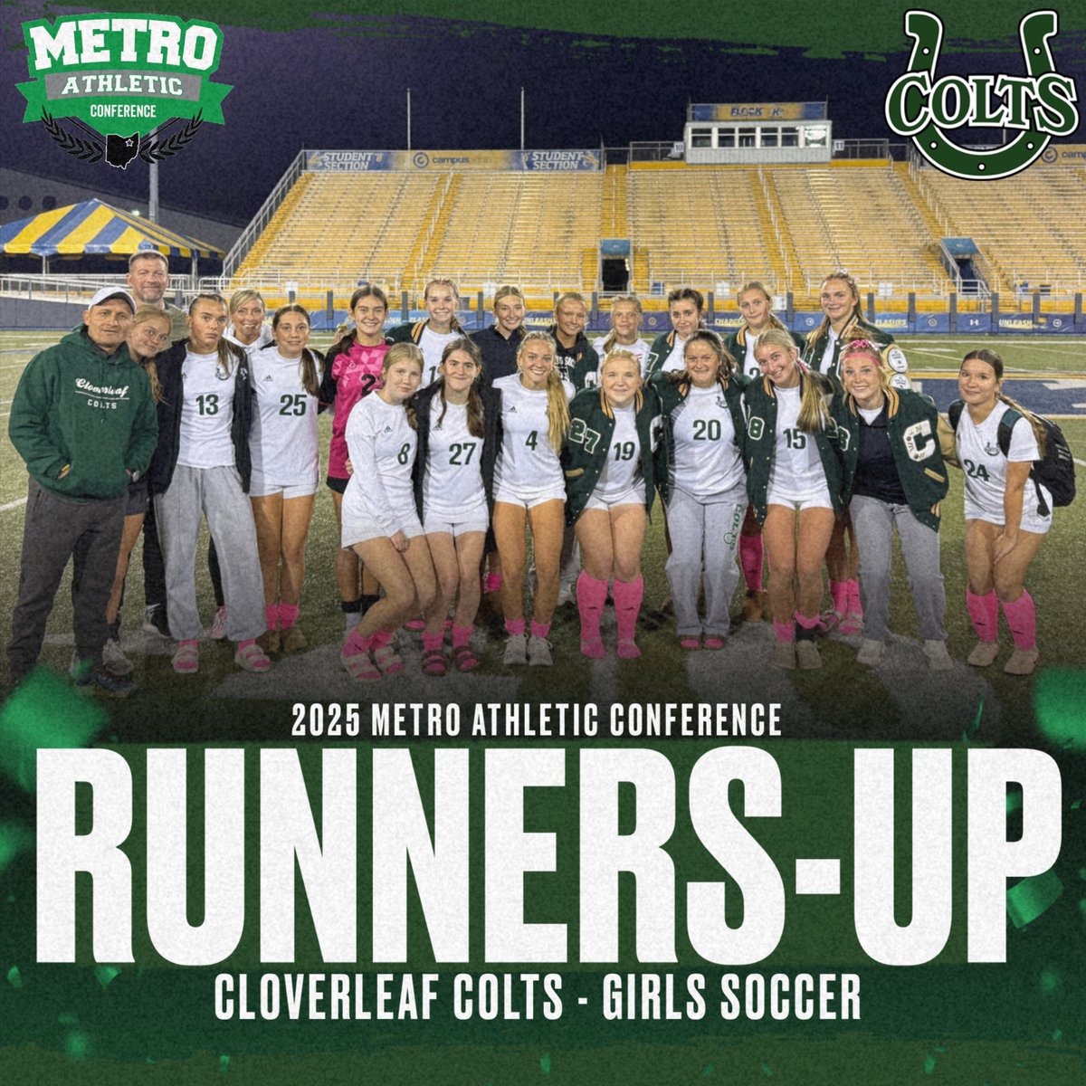 MACathletics's tweet image. Also congratulations to the Cloverleaf Girls Soccer team for finishing in 2nd place in the Metro Athletic Conference!
@CloverleafLocal @ColtsHS_soccer
