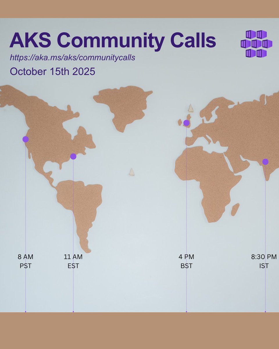 chzbrgr71's tweet image. Customers often ask us how they can stay up to date with the latest news on AKS and for a good place to share feedback. 

We hold these live Community Calls each month and this month we will dig into Managed Namespaces on AKS. blog.aks.azure.com/webinars