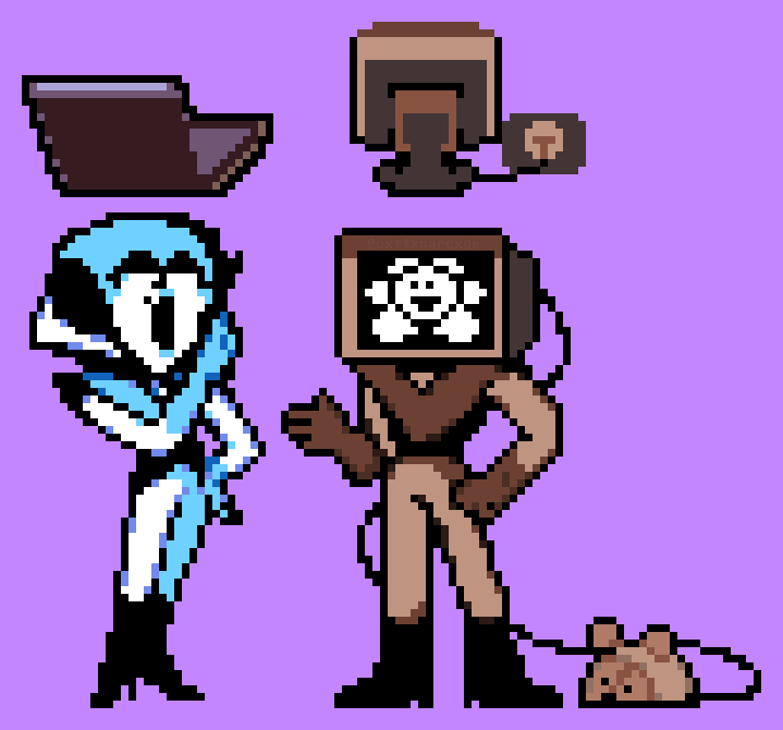 kickstenn's tweet photo. I think they'll get along wonderfully. + Maus 

#utdr #deltarunefanart #deltaruneoc https://t.co/bVsS9CwB1j