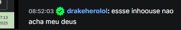 Fui ver o vod, <a href="/Drakeherolol/">A7 Drakehero</a> é um herói, podia está triste, bad vibes e afins. Mas! Forte, cabeça para cima, foco para Kings Lendas, jamais baixar a cabeça e deixar o sentimento ruim tomar, rumo sempre melhorar.