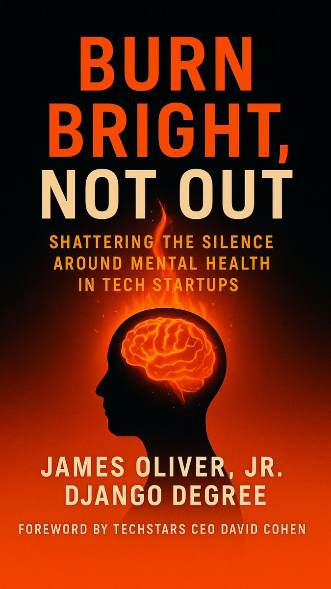 jamesoliverjr's tweet image. 72% of founders struggle with their mental health. Too many suffer in silence.

My new book Burn Bright, Not Out (foreword by Techstars CEO @davidcohen, co-authored by @DjangoDegree) shatters that silence with stories from founders &amp;amp; investors.
Pre-order👇🏾
focusonwords.com/burnbrightnoto…