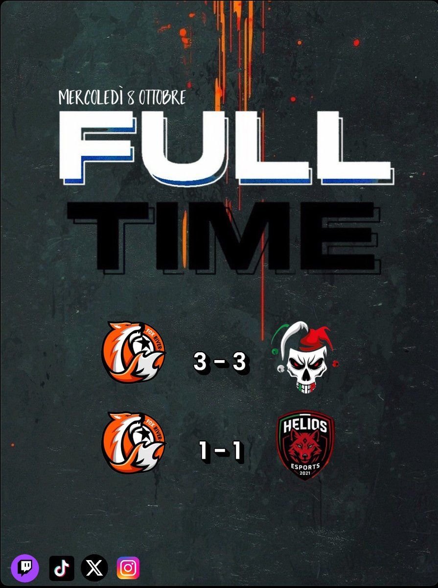 🏆 | @proleagueitalia 

🆚 | <a href="/IIP_eSports/">IIP eSports</a> 
⚽️⚽️ | <a href="/ZEUS_1S1K/">ZEUS_1S1K</a> 
⚽️ | #Black_Dadozz88
🖌️ | <a href="/ZEUS_1S1K/">ZEUS_1S1K</a> 
🖌️ | <a href="/Daldone_3/">𝕀 𝔻𝔸𝕃𝔻𝔸 𝕀 🏆</a> 
🖌️ | <a href="/Simone703368074/">Jitterymol99</a> 

🆚 | <a href="/Helios_ProClub/">HELIOS ESPORTS</a> 
⚽️ | <a href="/Daldone_3/">𝕀 𝔻𝔸𝕃𝔻𝔸 𝕀 🏆</a> 
🖌️ | <a href="/jgiova7/">jgiova</a> 

#FoxRiver🦊