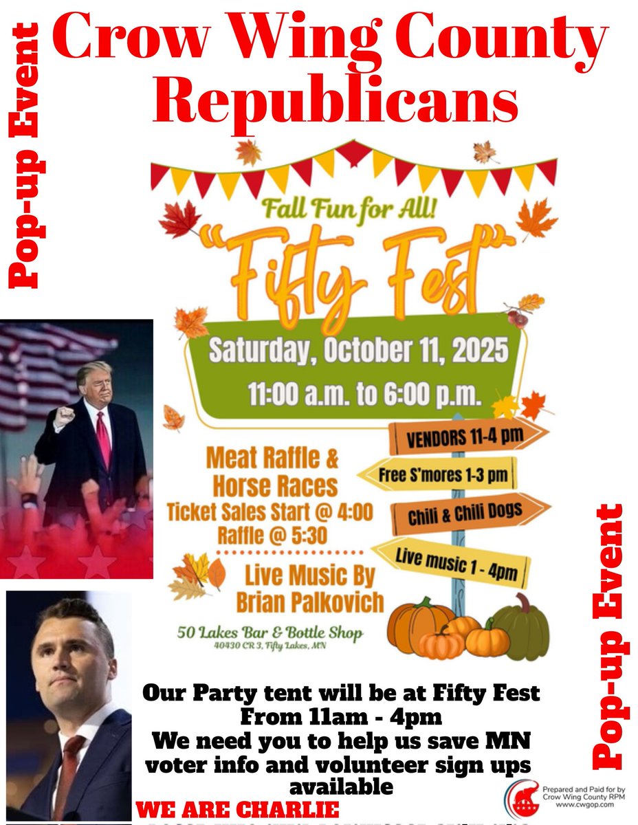 CrowWingGOP's tweet photo. We will be here!
Share and repost https://t.co/mU6iP76D4o