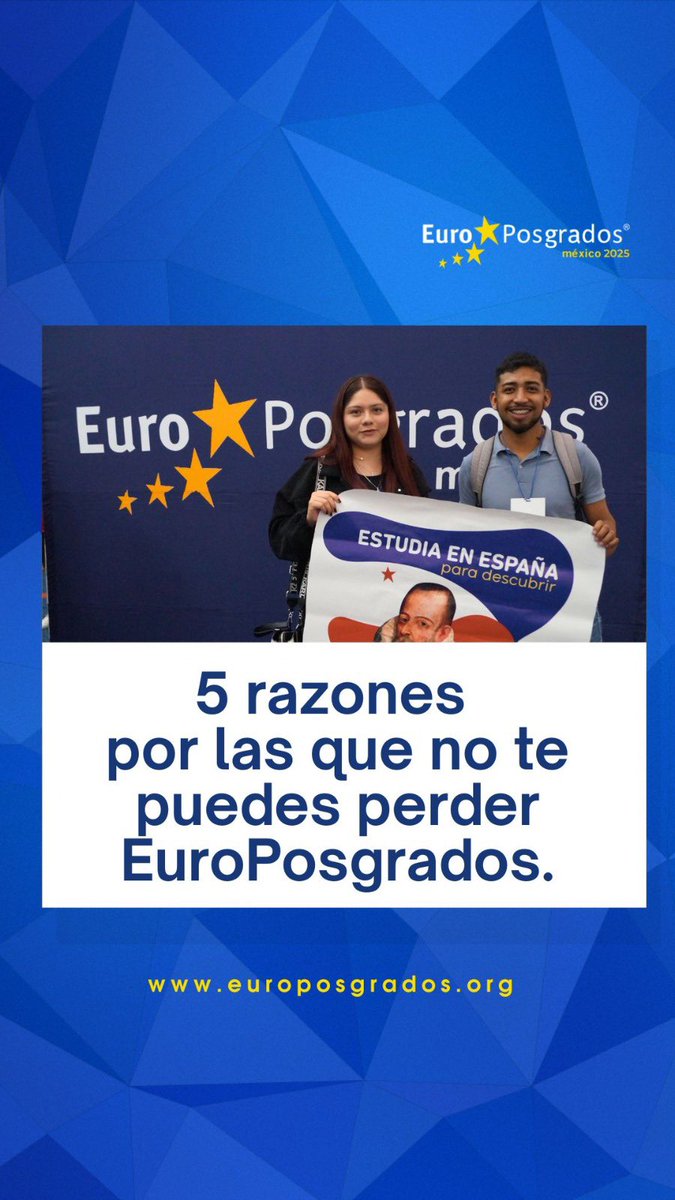 EuroPosgradosmx's tweet photo. En EuroPosgrados encontrarás a más de 80 universidades europeas, becas, programas de maestría y doctorado, conferencias que resolverán todas tus dudas sobre estudiar en el extranjero. 🎓✨

Entra a https://t.co/FDmlNMB8Nq y regístrate 

🗓️ 8 - Nov CDMX
🗓️ 11 Nov -  Mérida https://t.co/xrVt1tIrEb