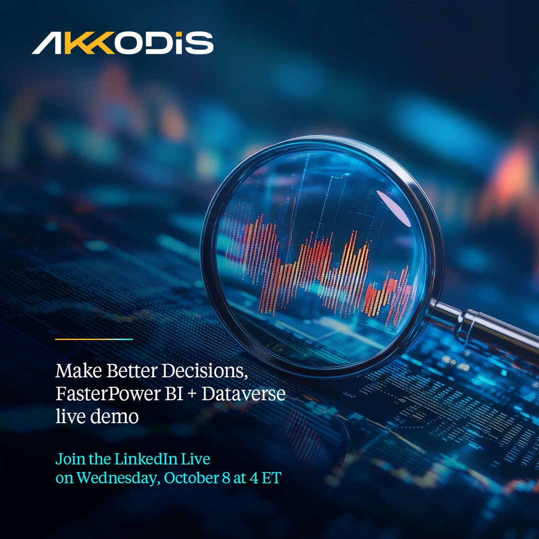 marciacustodio's tweet image. What if your dashboards weren’t just for viewing, but built into how you work? 🤔

Join us live on October 8 at 4 PM ET.

Save your seat 👉 linkedin.com/events/powerbi…

#Akkodis #PowerBI #Dataverse #Copilot