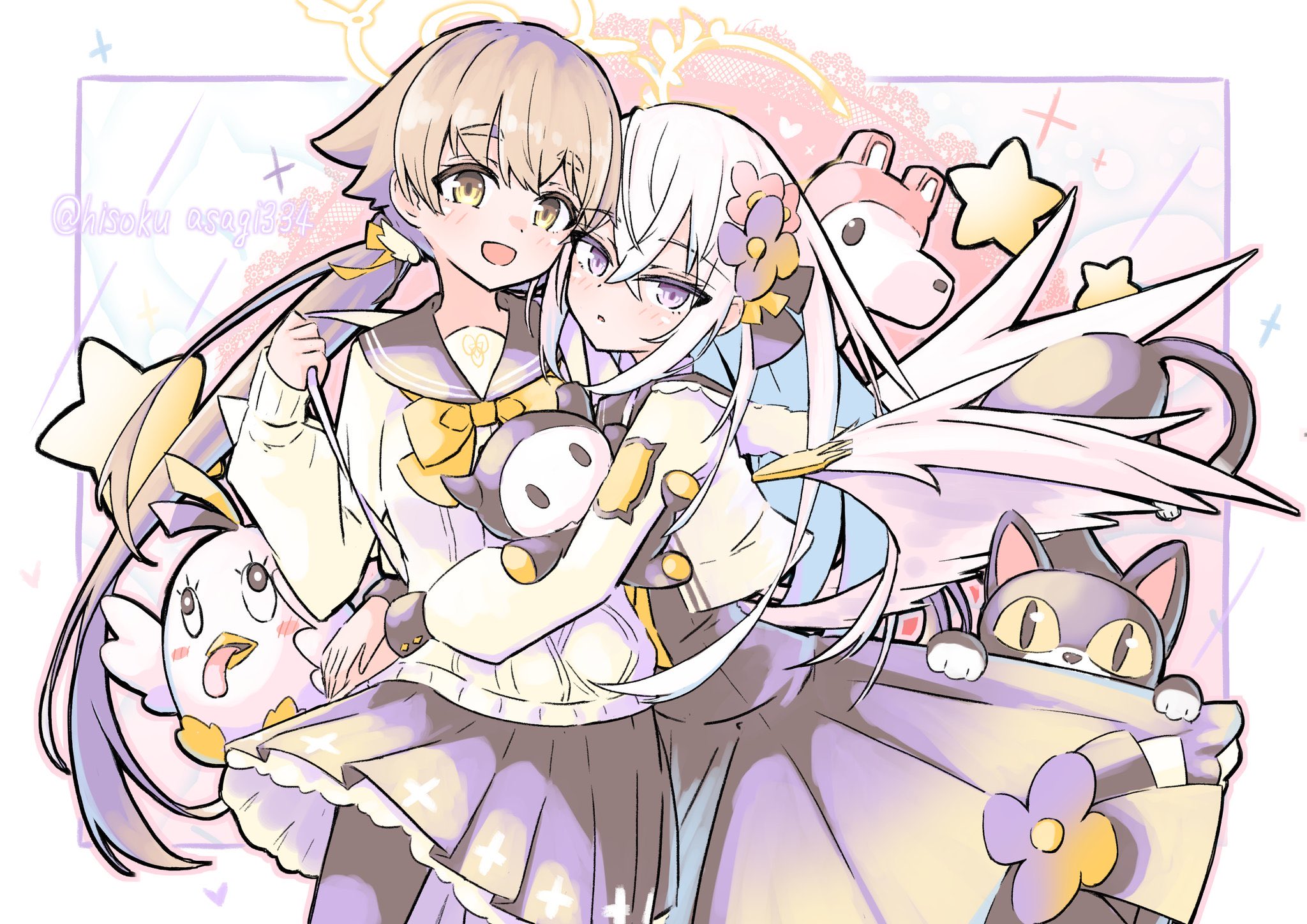 ブルーアーカイブ 白洲アズサ スリーブ プレイマット セット ブルー