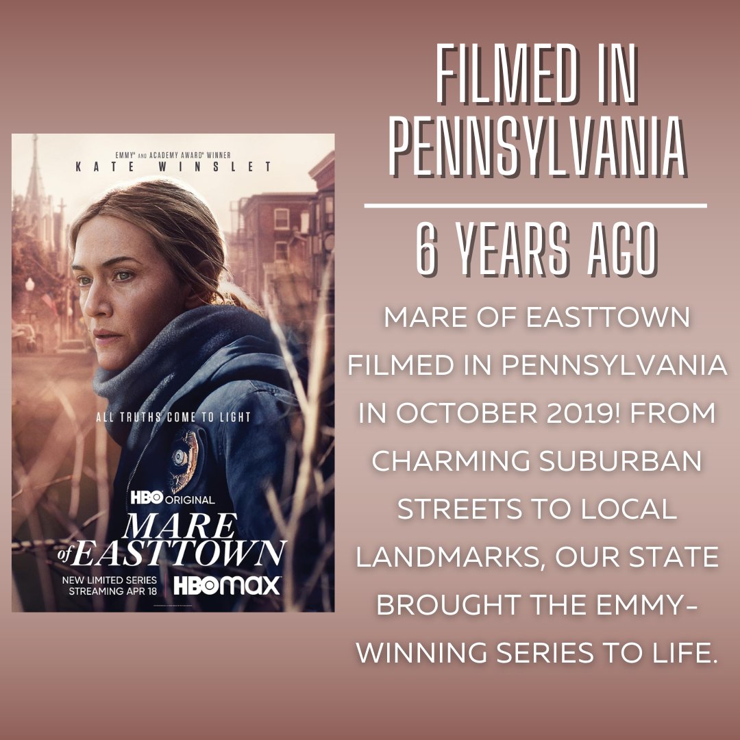 ✨ Flashback to the Screen! ✨
Did you know that Mare of Easttown filmed right here in Pennsylvania back in October 2019? 🎬 Our state provided the perfect backdrop for this Emmy-winning series.
#MareOfEasttown #FilmedInPA #PAFilm #PennsylvaniaLocations #FilmIndustryPA