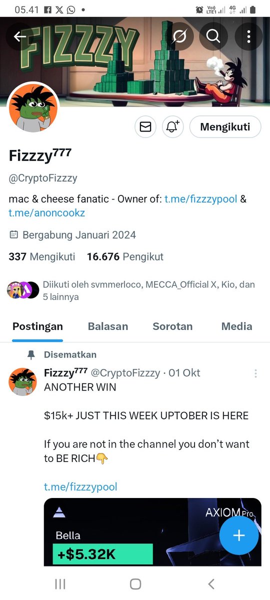 merdeka_17an's tweet photo. @CryptoFizzzy Done
@CryptoFizzzy

Sometimes the smallest step in the right direction end up being the biggest step of your life for your success. https://t.co/9UIJqycNKD