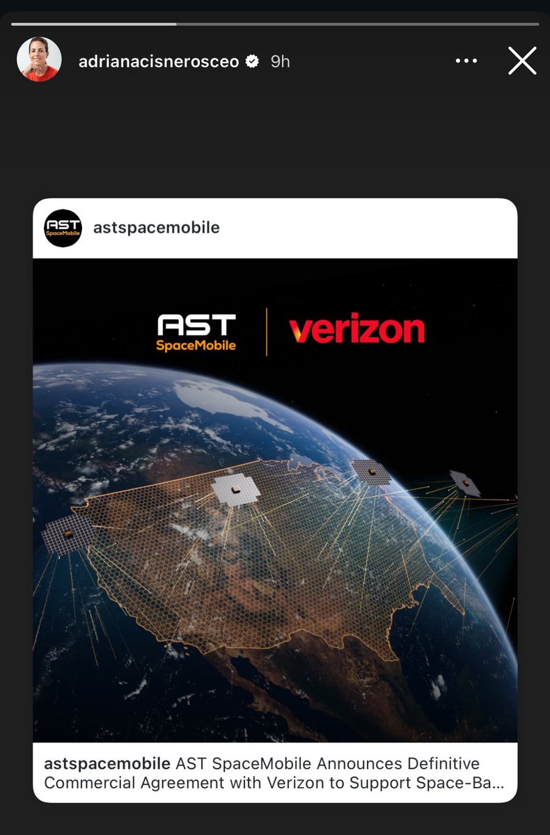 makemoneycfa's tweet image. Last time Adriana Cisneros posted $ASTS on Instagram the stock went from $20 to $60. 
This time $70 to $???