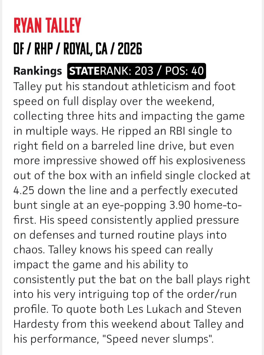 RyanTalley2026's tweet photo. @PrepBaseballCA 
@hardy03bsbl 
@LesLukach https://t.co/KOeLrPezWL