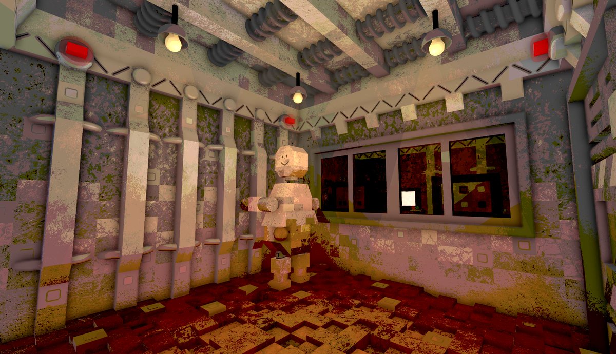 thatchronical's tweet image. making scp 173 studio build inspired by @LucLueVeryReal

#studbuilding #robloxstudio