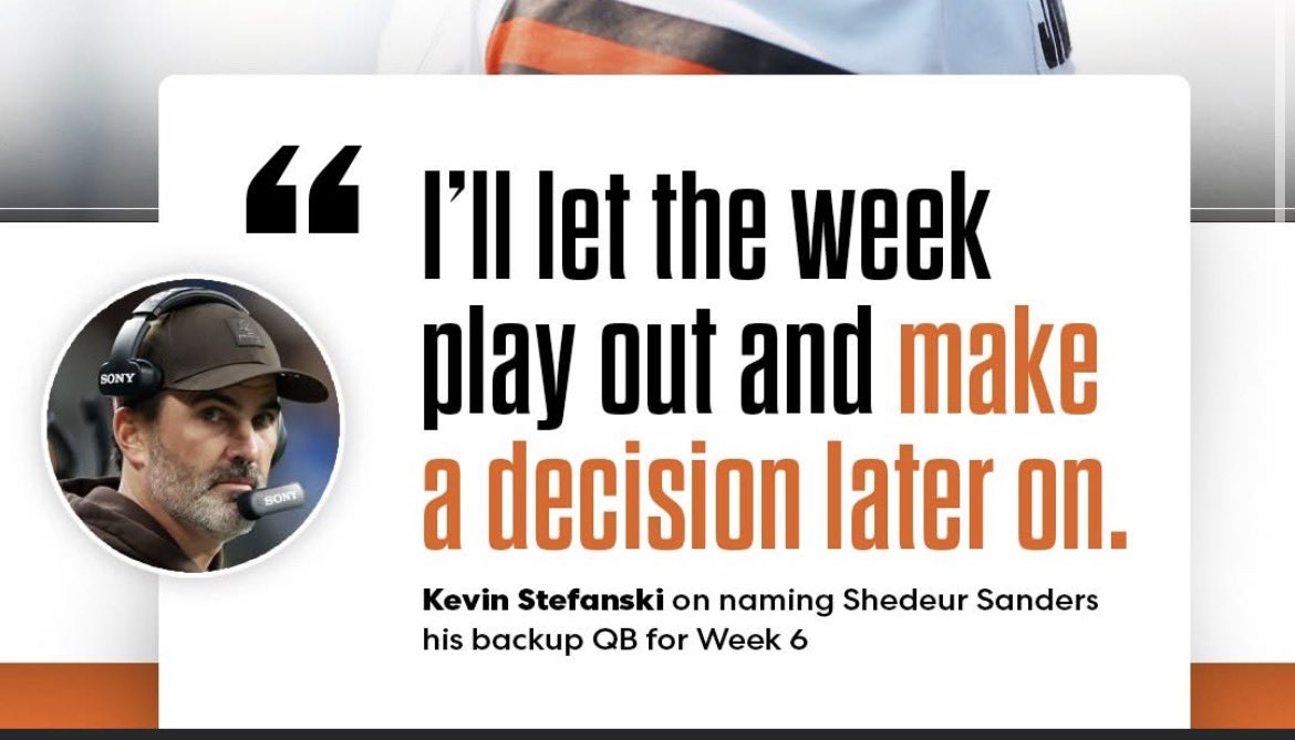 Hey <a href="/Browns/">Cleveland Browns</a> so who’s your second string?? The fuckin coach ?? Guys a fuckin asshat