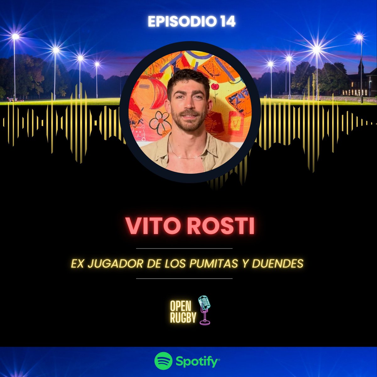 🎙️Episodio 14 | Vito Rosti  

🏉Jugó 3 mundiales con Los Pumitas.
🔟Hace 10 años era uno de los mejores proyectos de 3ras línea para Los Pumas.
👨‍🎓Eligió dejar el rugby por la universidad y hoy Sigue el camino del arte.

👉bit.ly/VRosti

<a href="/UgeAstesiano/">Eugenio Astesiano</a> <a href="/JoacoGalan/">JoacoGalan</a>