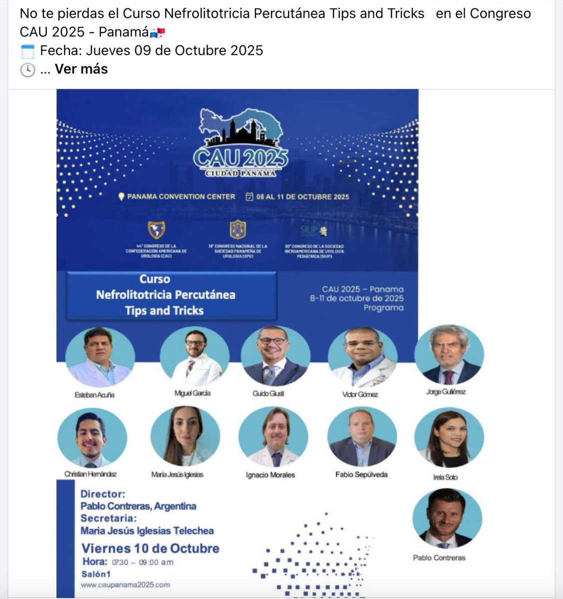 Curso de #PCNL tips and tricks en el congreso de la <a href="/CAU_URO/">Confederación Americana de Urología (CAU)</a> en Panamá.
Gracias <a href="/PabloNContreras/">Pablo Contreras</a> y <a href="/GuidoGiusti/">Guido Giusti</a> por la oportunidad!