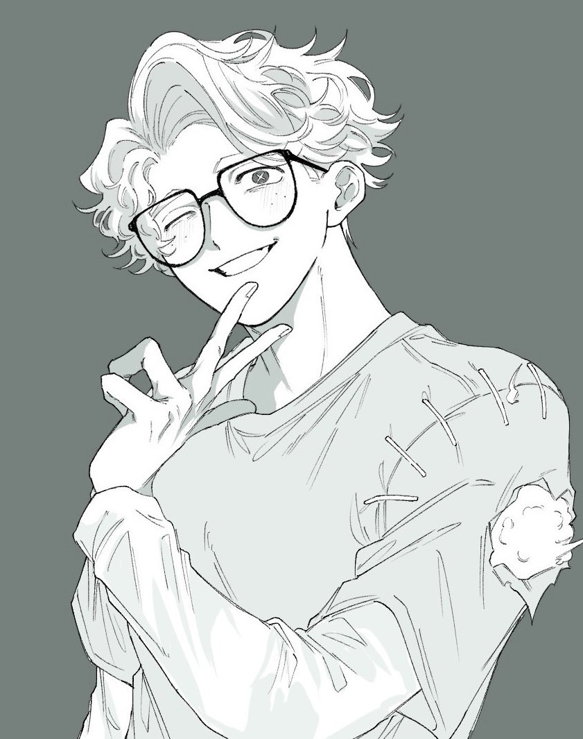 フレのアイコン用に描いた🍀