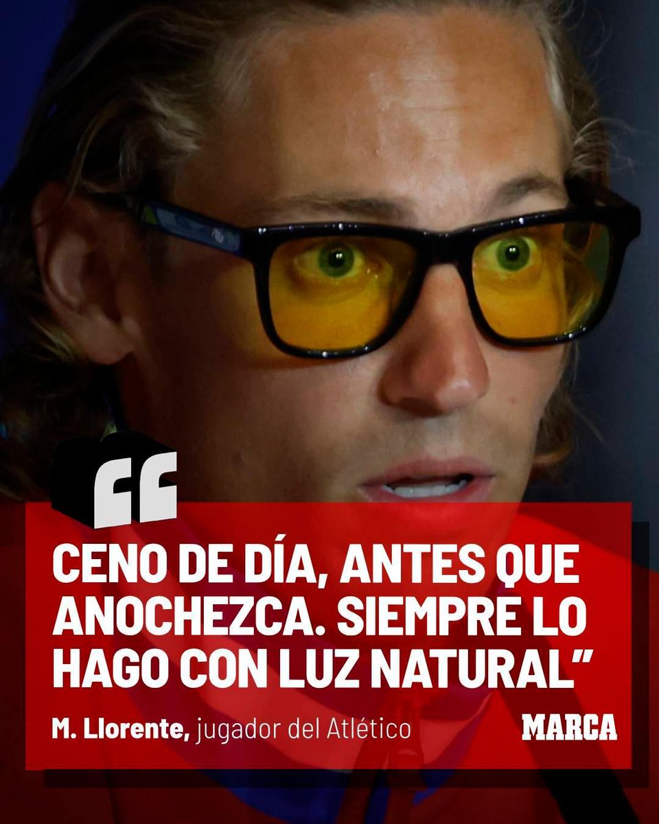 marca's tweet photo. 😎 ¿Cómo se toma Llorente la llamada de Luis de la Fuente?

🛸 ¿Nos fumigan? ¿A qué hora se cena?

Estos son algunos de los temas que el jugador del Atlético ha tocado en @partidazocope https://t.co/lPP72U4mKt