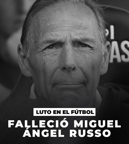 GuilloteAranda's tweet photo. Mas noticias en … https://t.co/BNNXNQZ3QW
Murió Miguel Ángel Russo, histórico director técnico en el fútbol argentino
El histórico entrenador de Boca había sido internado en su domicilio con pronóstico reservado. https://t.co/JO01NHZIRH