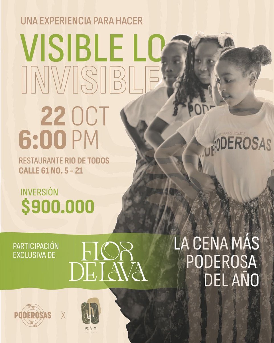 PoderosasColom2's tweet photo. BUENO BUENO PAREN TODO. 
Estamos a 15 días de la Cena Más PoderosaDelAño. 
Si quieren invertir en un proyecto educativo que logra escapar trampas de pobreza. Vengan. 
Si quieren construir país y garantizar que 1 joven pueda tomar decisiones libres e informadas. Vengan. https://t.co/dMfofVw8Ry