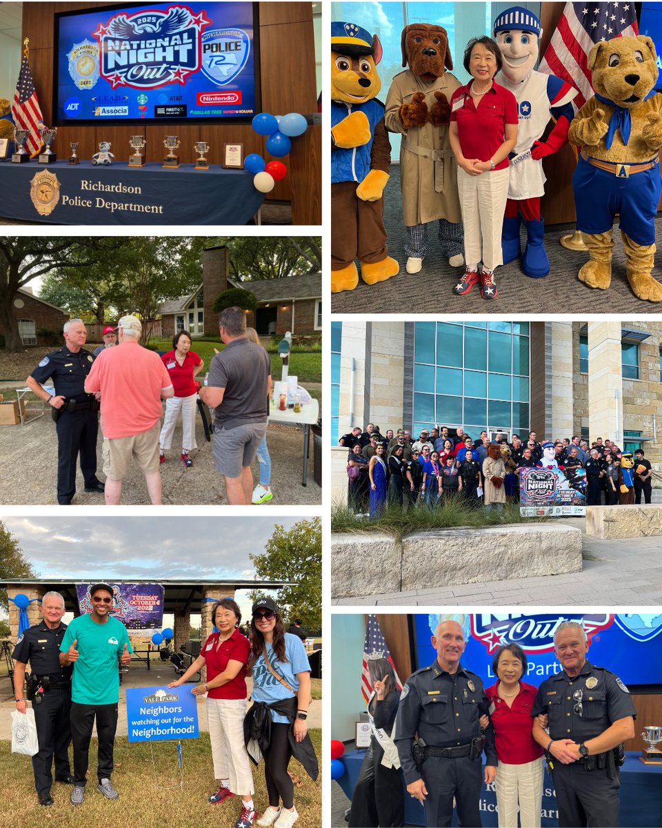 AngieChenButton's tweet image. Last night, we joined the Richardson PD for National Night Out! We had a wonderful time with our SpringPark neighbors and visitng other HD 112 neighborhoods. Texas celebrates #NationalNightOut the 1st Tuesday of Oct to promote police-community partnerships and neighborhood unity.