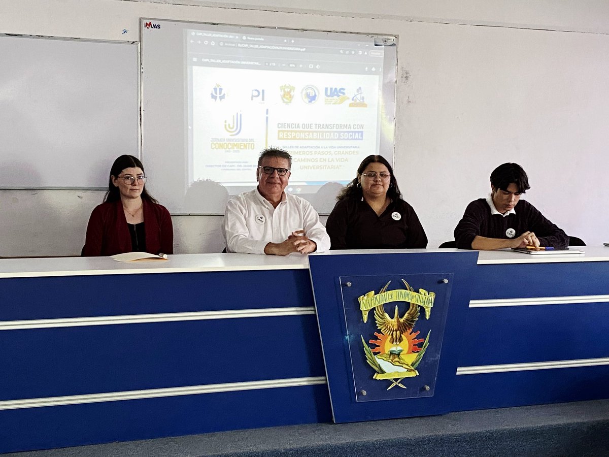 FATSOH_'s tweet image. ✨️Taller "Primeros pasos: Grandes caminos en la vida universitaria"✨️
Encabezado por el Dr. Jaime Beltran López, director de Centro de Atención Psicológica Integral
#CAPI #somosgrandessomosuas #fatsoh #psicologia