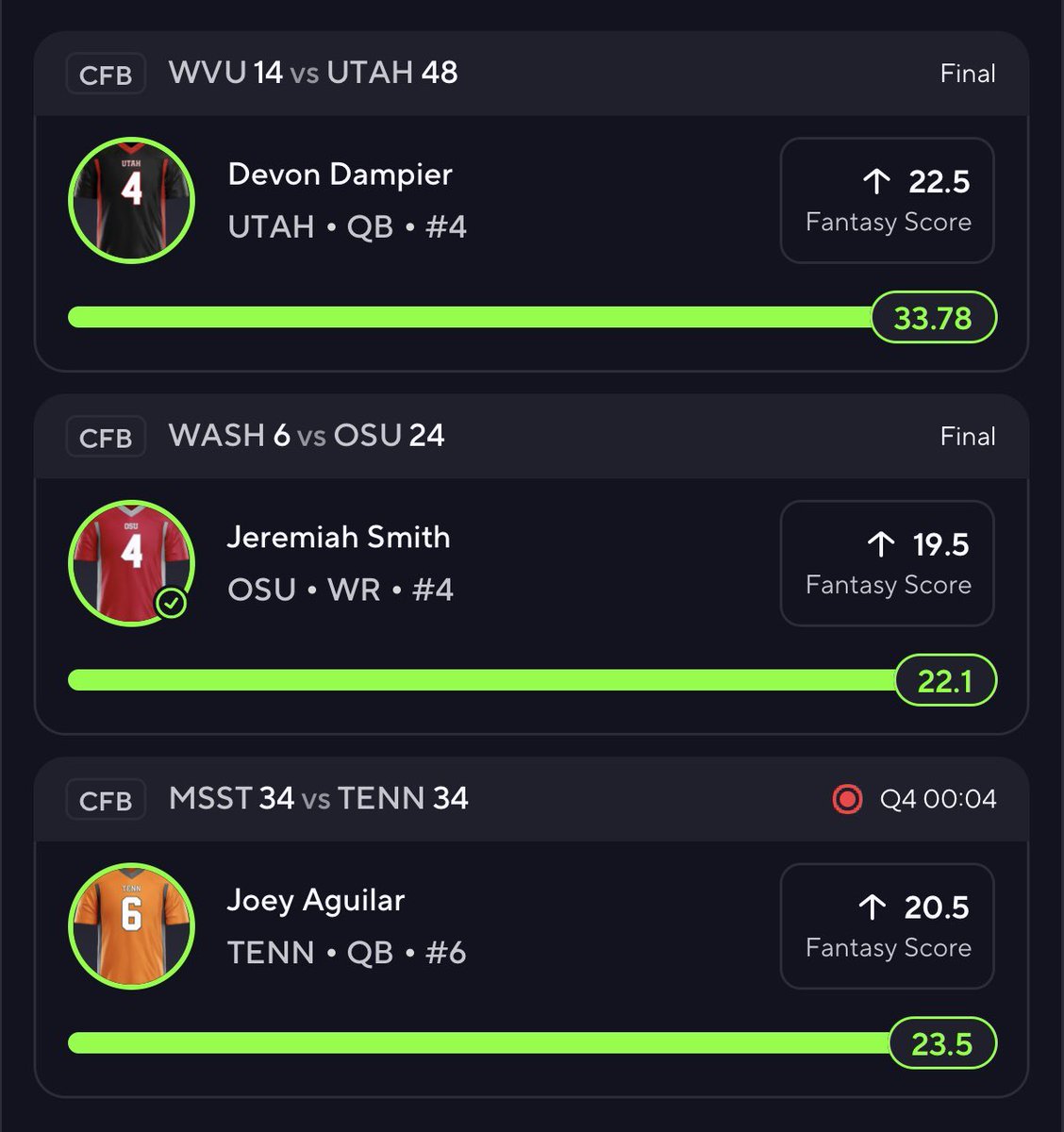 DFS_EdgeCalc's tweet image. We’ve been absolutely 🔥 this college football season! Our sheets have crushed every Saturday consistent edges, strong hits, and huge value all around 💪

DM today to get signed up and get this weekend’s sheets straight to your inbox! 📩

#PrizePicks #DFS #CFB #SportsBetting