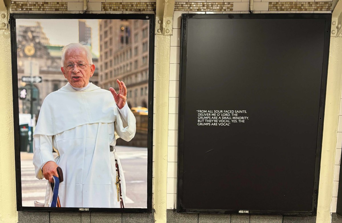 Dominican Friars Foundation (@dominicanfriars) on Twitter photo Some stories shine even in the busiest corners of the city. Fr. Bill Holt, O.P., was interviewed for Humans of New York and is now featured in Dear New York, one of the largest public art installations ever at Grand Central (Oct 6–19, 2025). The team secured all available ad Some stories shine even in the busiest corners of the city. Fr. Bill Holt, O.P., was interviewed for Humans of New York and is now featured in Dear New York, one of the largest public art installations ever at Grand Central (Oct 6–19, 2025). The team secured all available ad