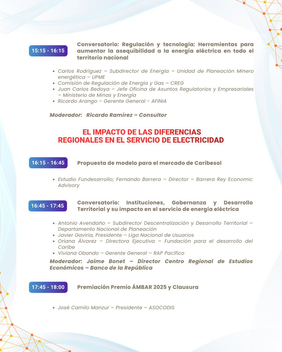 Image for the Tweet beginning: #JornadaDeDistribución2025 #Agenda
Todos los temas fundamentales