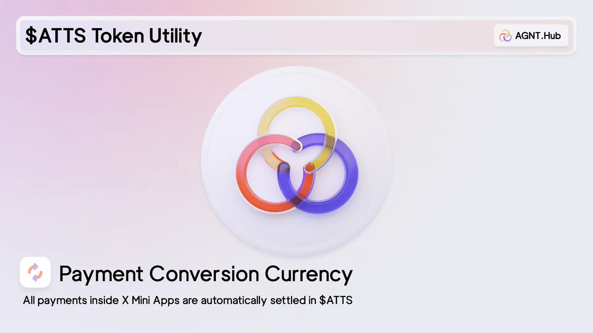 $ATTS Token Utility: Payment Conversion Currency

Every payment inside X Mini Apps: swaps, campaigns, raffles – settles in $ATTS.

Whatever you pay with (BTC, ETH, USDT, USDC), it all converts into $ATTS under the hood.

That’s how $ATTS becomes the native payment layer of the X