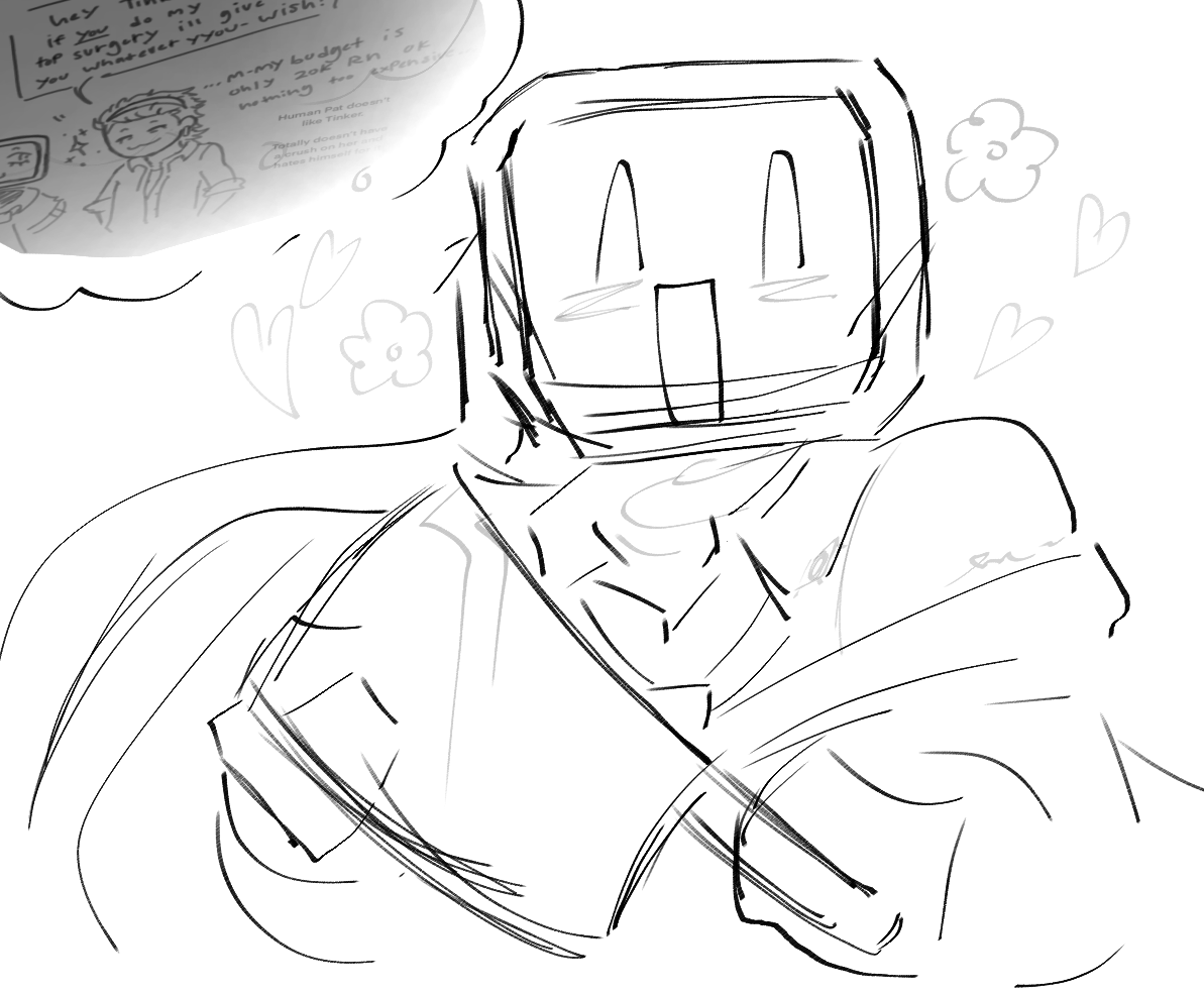 Shellnako's tweet image. 🪽♱;

No longer retweeting Patrick mun&apos;s work ,,, I don&apos;t want to blow up their notifs ❤️‍🩹

But human Patrick and ai tinker is fascinating to me and I kind of really like that concept but Patrick do you really want them to do your surgery