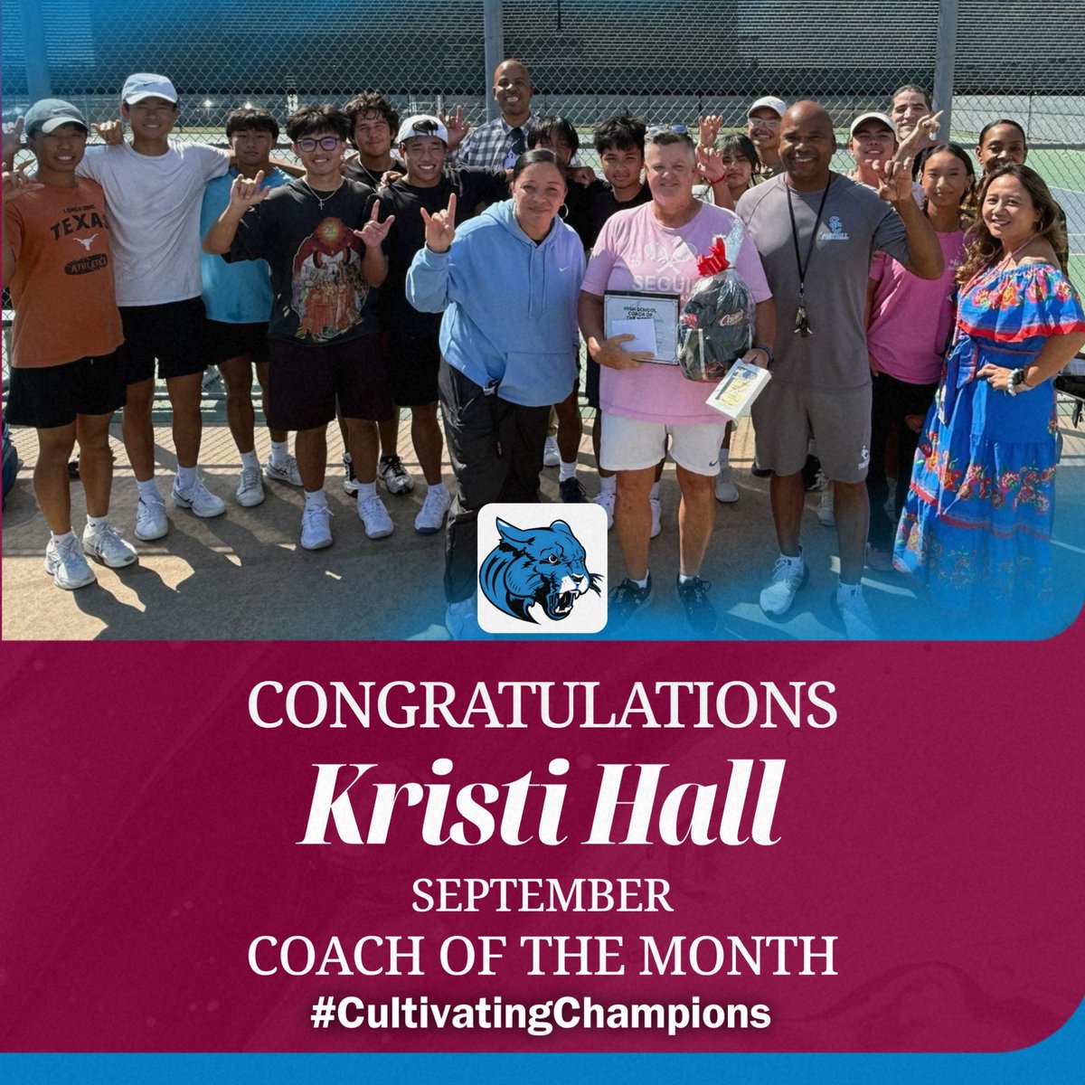 Congratulations to COACH HALL for being an outstanding role model, mentor, and coach for our Arlington ISD student-athletes at SEGUIN HIGH SCHOOL 
#CoachOfTheMonth

#CultivatingChampions
Nurturing Excellence
Forging Champions
<a href="/ArlingtonISD/">Arlington ISD</a> <a href="/THSCAcoaches/">THSCA</a> <a href="/OfficialTHSADA/">THSADA</a>
