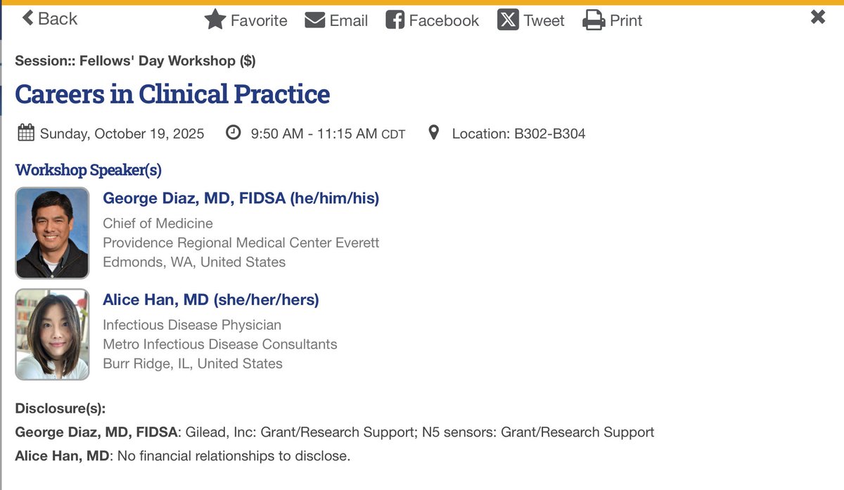 dralicehan's tweet image. #IDx

Anyone curious about private practice ID, we’d love for you to join us for the fellow’s day workshop! I’m happy to help answer any questions you might have. Can’t wait to see you there!