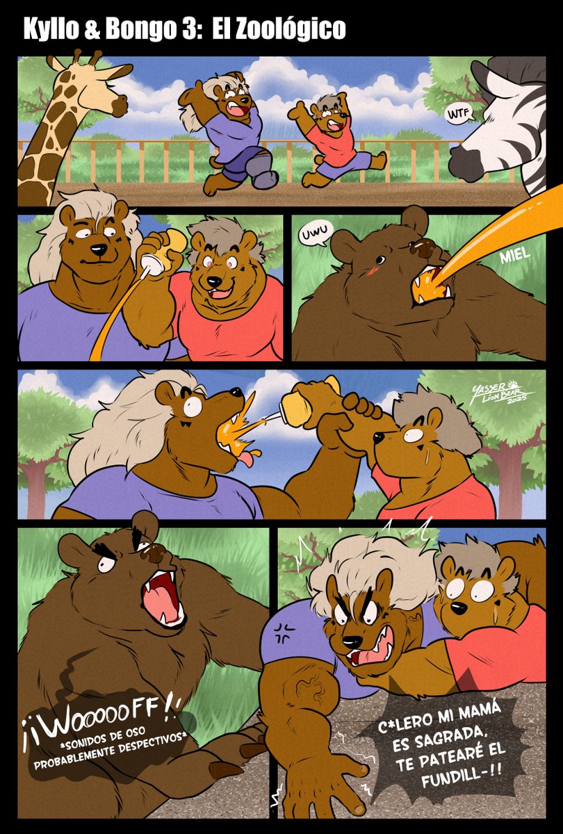 kyllo y bongo 3: el zoológico

(si alguna vez te sentiste pndj0, recuerda que kyllo y bongo fueron al zoo a ver osos)