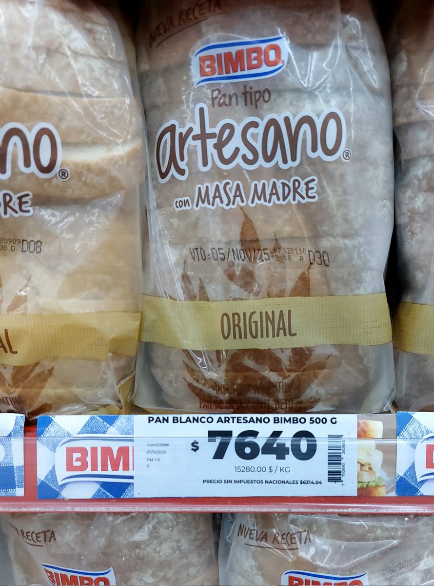 SilvineTG's tweet photo. @colocostantino mi.producto patrón para medir inflación. Diciembre 2023 a 700 $ (con descuento) tras devaluación M. Hoy 8 de octubre 2025... https://t.co/KuSMZ28fY7