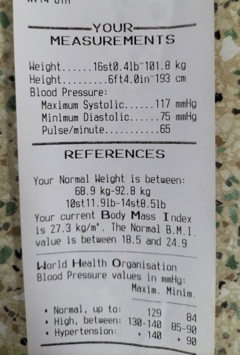 BMI is a scam btw. Weight does not equal excess body fat.