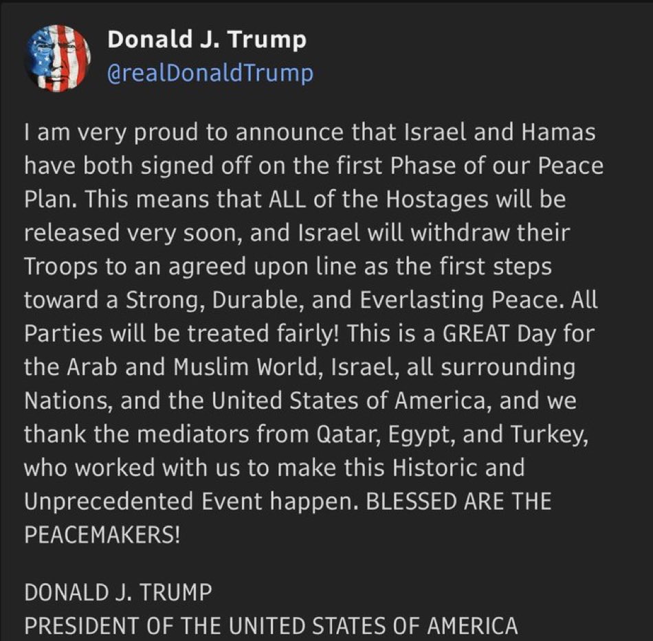 RepMaxMiller's tweet image. The President of Peace