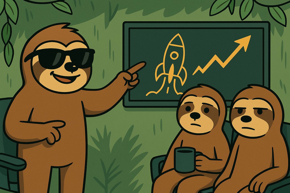 JoinTheSlow's tweet image. “No bro, listen… it’s a sloth with sunglasses.
And it’s about to moon. 🦥🚀”

Them: 😐

#SLOMO #Solana #MemeCoin
