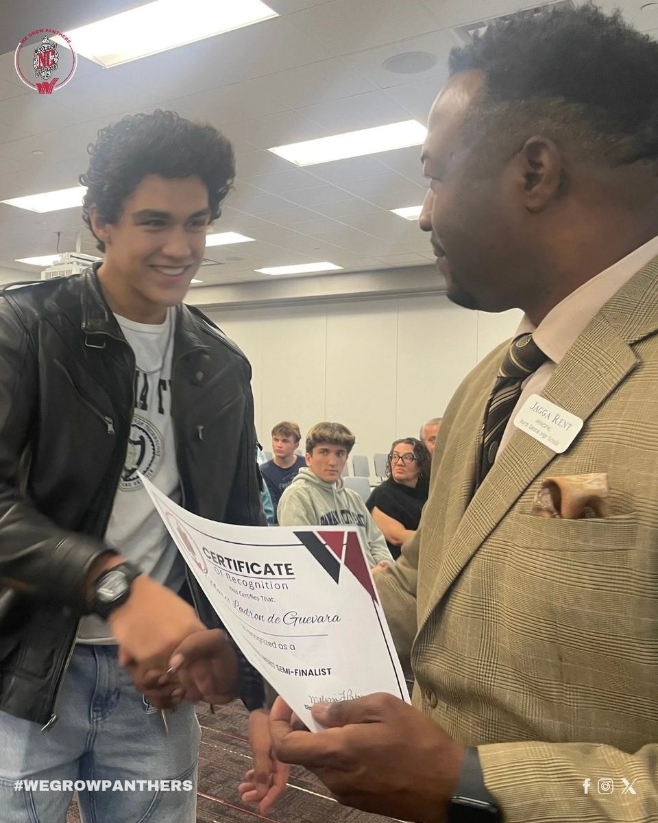 NCHS_panthers's tweet photo. Right before fall break, we celebrated some of our academic rockstars 🎉 Congrats to our 127 College Board Recognition Award honorees, our 10 National Merit Commended honorees, and our 6 National Merit Finalists!🏅👏🏾 We’re so proud of you 🌟📚 #MSDWT #NCHS #WHYWT #WEGROWPANTHERS https://t.co/KlX035LLzj