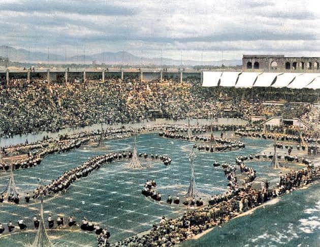 MXESTADIOS's tweet image. Éste era el Estadio Nacional. Ubicado en la colonia Roma de la Ciudad de México.
Fue el primero construido con concreto.
