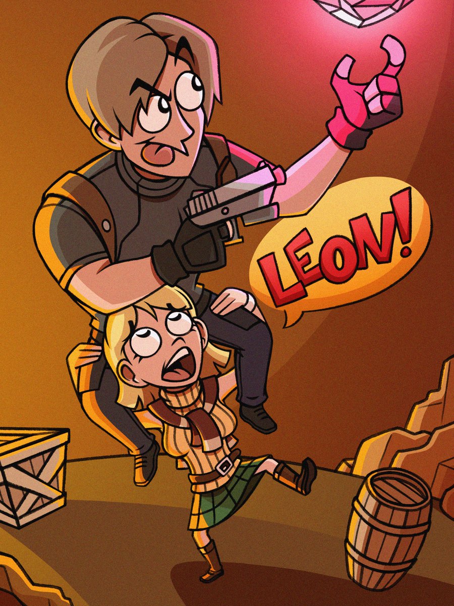 Leon and Ashley collecting spinels

#art #digitalart #ResidentEvil #residentevil4
