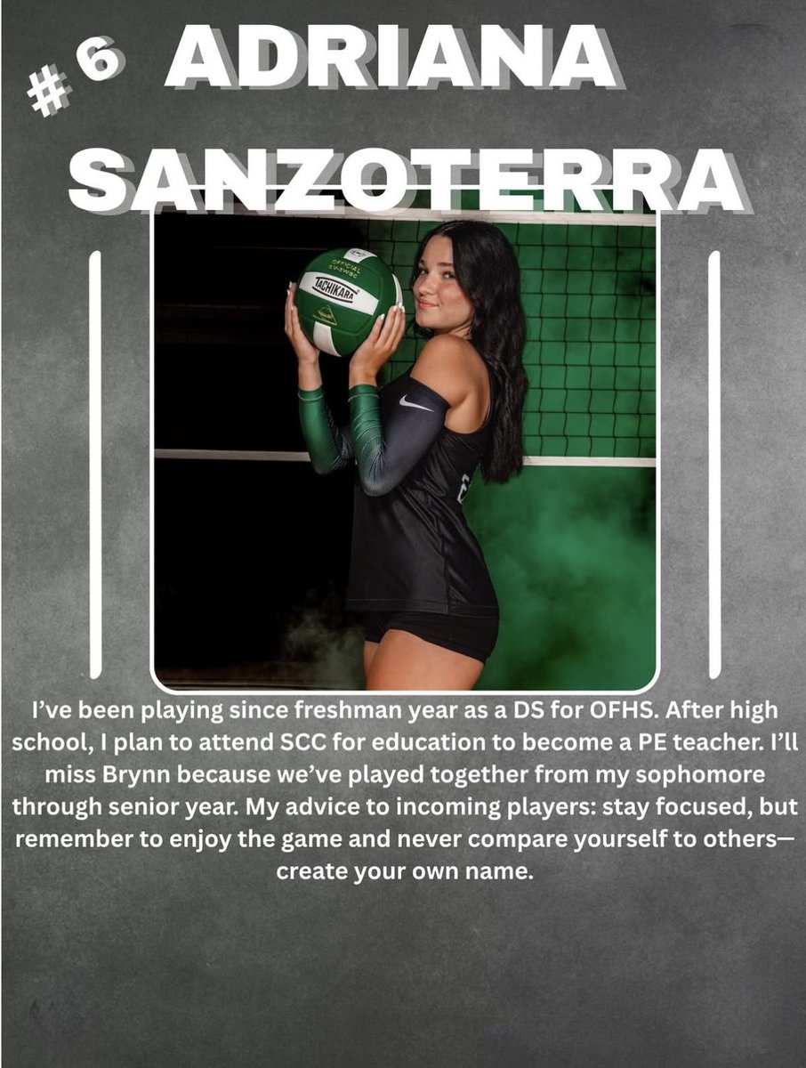 💚🏐SENIOR NIGHT🏐💚 
We get to recognize our amazing seniors Thursday night at 5:00! We are thankful for all they have done for our program! 

Come show your support!!