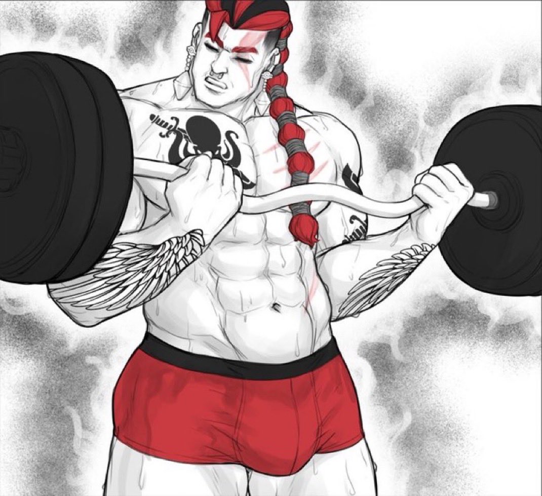 The physique. 

And hair. 

But the physique.