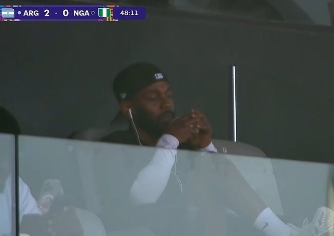 SantiagoGoitia_'s tweet photo. Crack Kendrick Lamar viendo a la Selección Argentina SUB20

El mejor rapero de la historia. https://t.co/HvrgH9YKsE